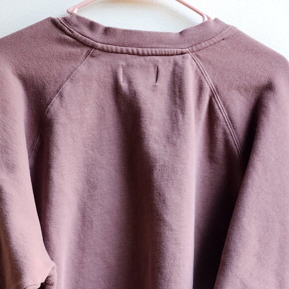 Old Navy Mauve Cropped Batwing Sweatshirt Size Large - Picture 11 of 14